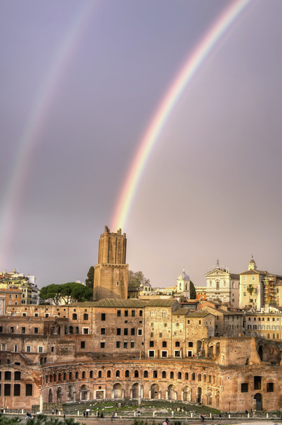 Rainbow over Rome - Photo, Image