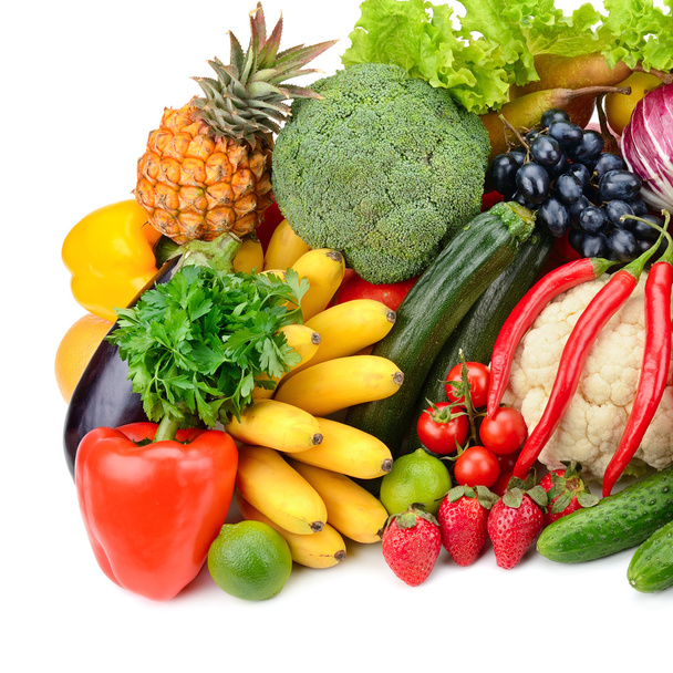 sortiment čerstvého ovoce a zeleniny - Fotografie, Obrázek