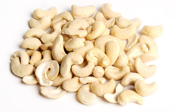 Cashew nuts on white - Photo, image