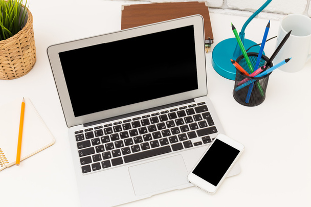 laptop and smart phone - Photo, Image