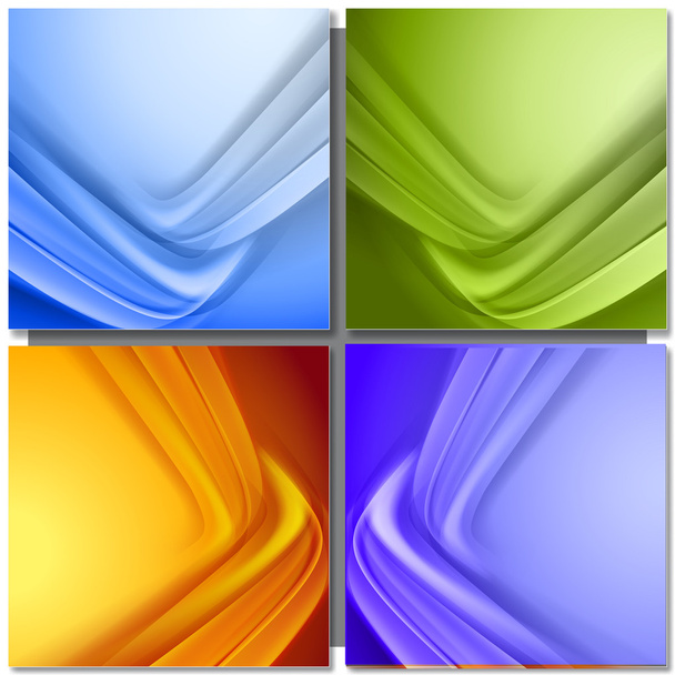 Abstract blue vector background - Вектор,изображение