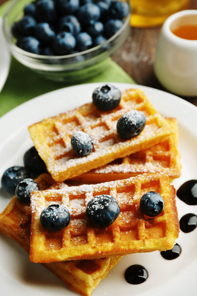 Sweet homemade waffles - Fotografie, Obrázek