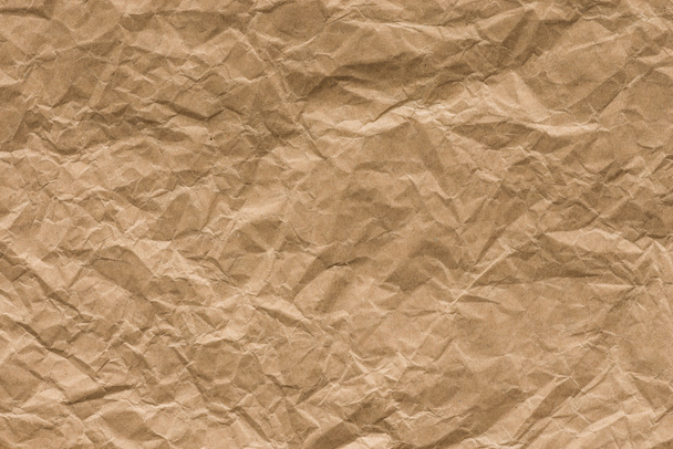 background and texture of brown Wrinkled paper - Fotoğraf, Görsel