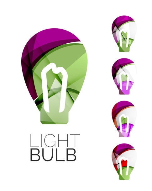 Set di icone astratte lampadina
 - Vettoriali, immagini