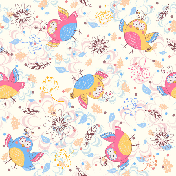 bird pattern - Vektor, kép
