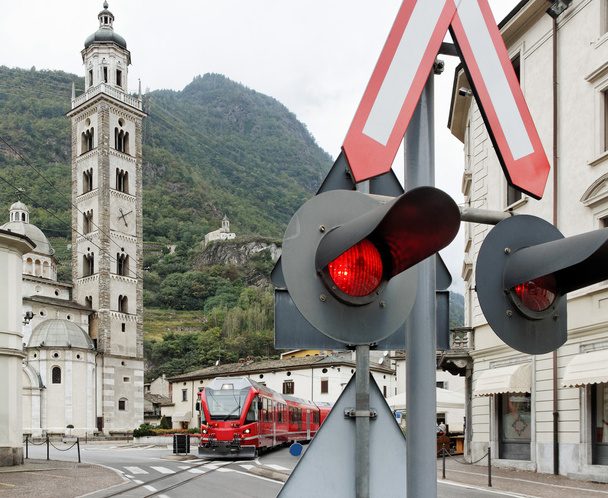 expresní vlak Bernina. - Fotografie, Obrázek