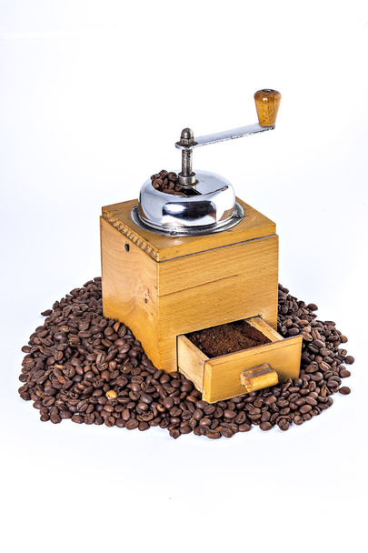 Moinho de café manual
 - Foto, Imagem