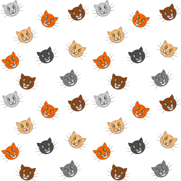 Fondo de gatos divertidos
 - Vector, imagen
