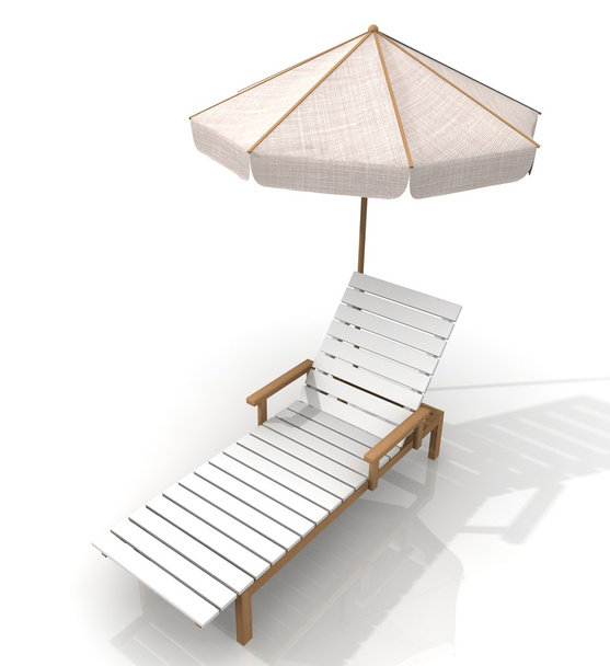 Beach deck-chair - Foto, afbeelding