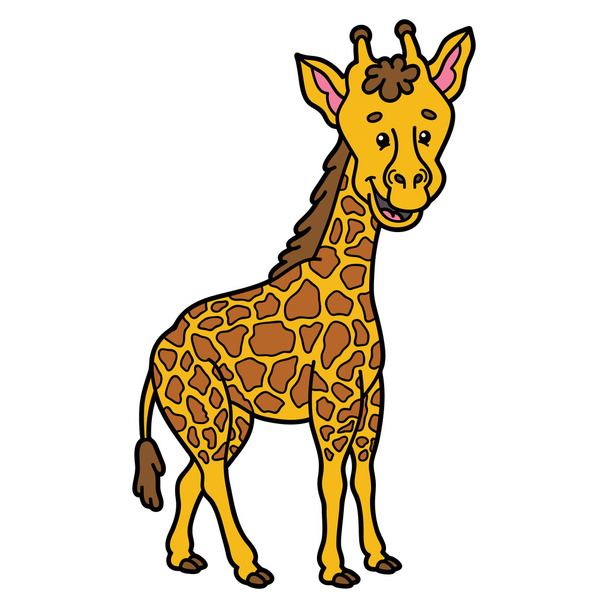 Girafa fofa
. - Vetor, Imagem