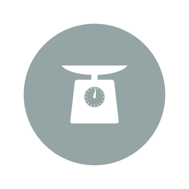 kitchen scale icon - Vector, Image