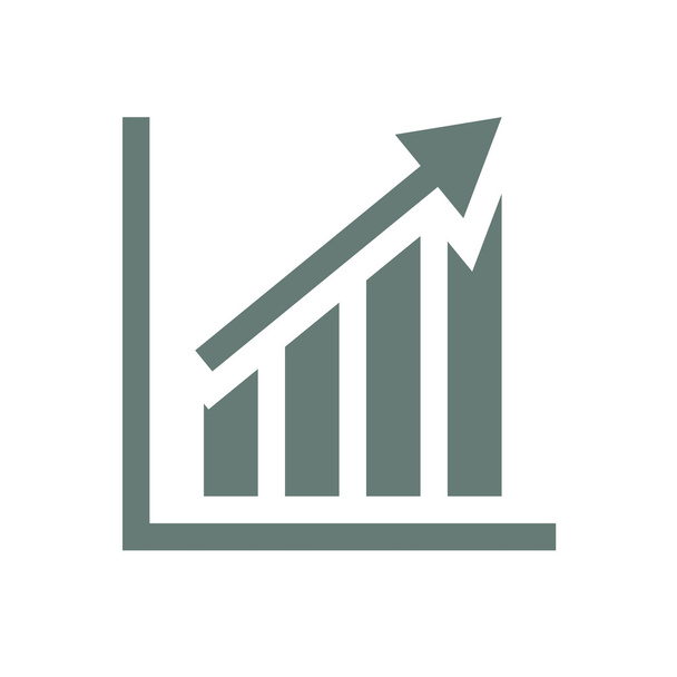 Growth - cash flow plan concept icon. Stock Illustration graph w - Photo, Image