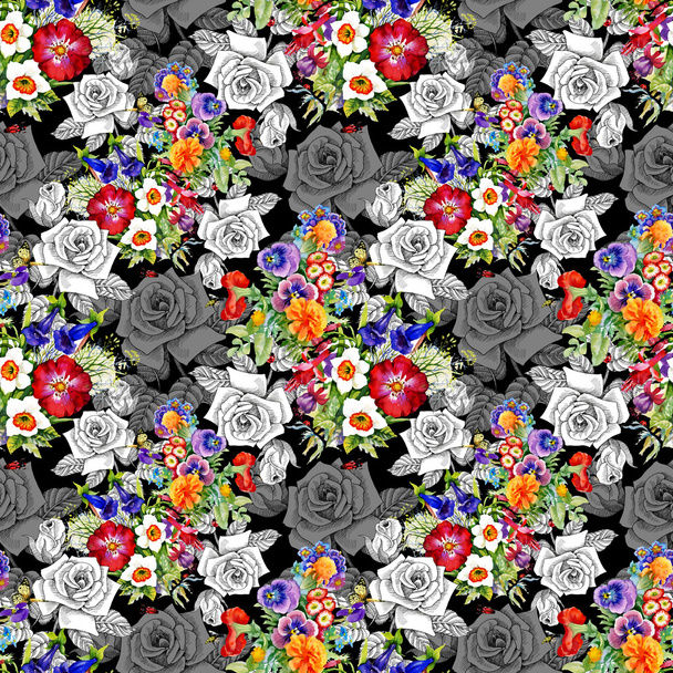 Floral seamless pattern - Foto, Imagem