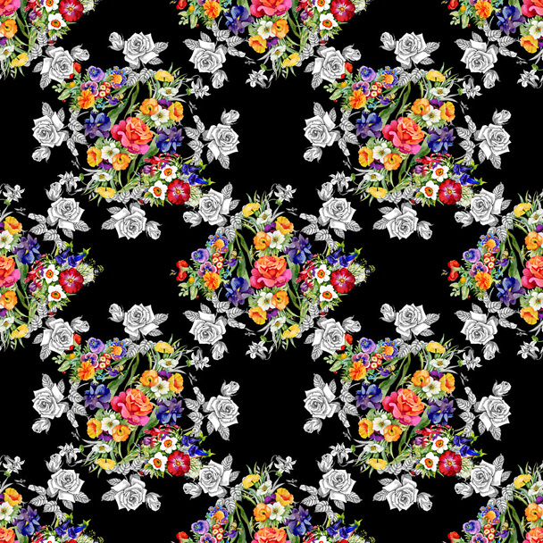 Floral seamless pattern - Foto, Imagen