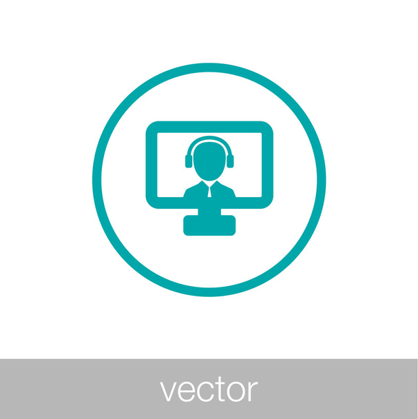 Platte ontwerp illustratie concept voor webinar, online leren, p - Vector, afbeelding