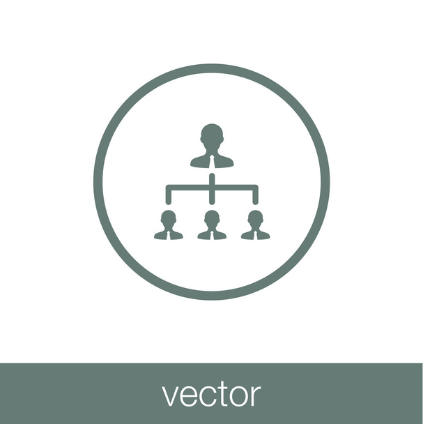 Resources Management Concept Icon. Stock illustration flat desig - Vector, Image