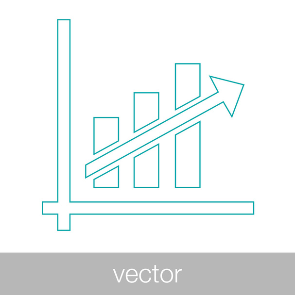 Wachstum - Cashflow-Plan-Konzept-Symbol. Aktienillustration Grafik w - Vektor, Bild