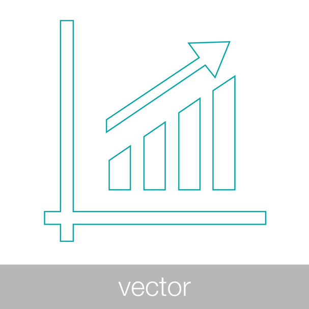 Crecimiento - icono de concepto de plan de flujo de efectivo. Stock Gráfico de ilustración w
 - Vector, Imagen