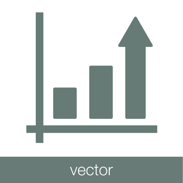 Crecimiento - icono de concepto de plan de flujo de efectivo. Stock Gráfico de ilustración w
 - Vector, Imagen