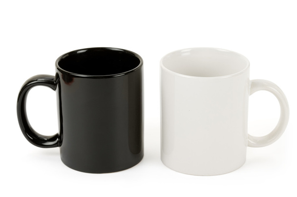 Black and white mug - Photo, Image