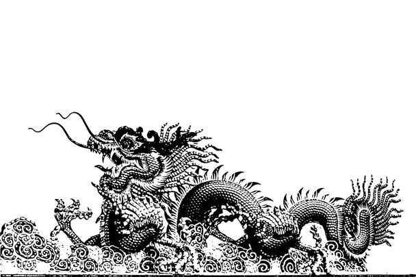 abstrakte chinesische Drachengrafik - Foto, Bild