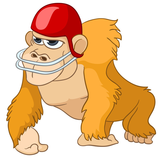 Karikatúra karakter majom - Vektor, kép