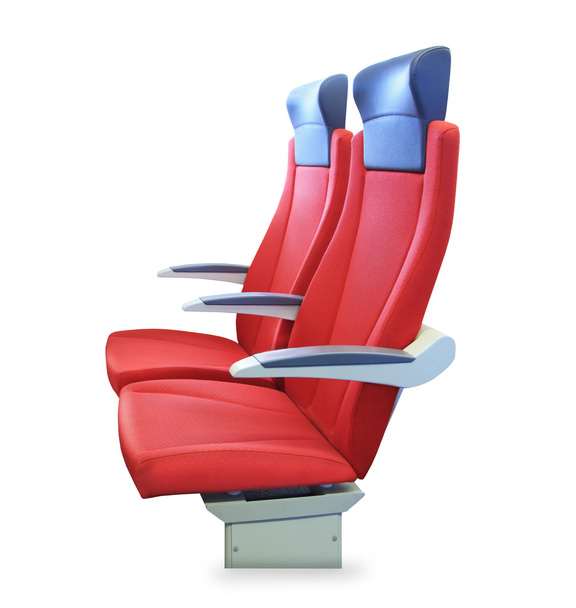 Modern red passenger chair isolated - Foto, afbeelding