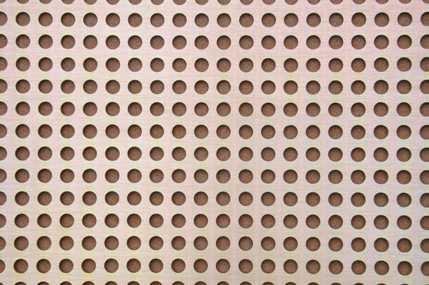 Superfície de chapa metálica com furos
 - Foto, Imagem