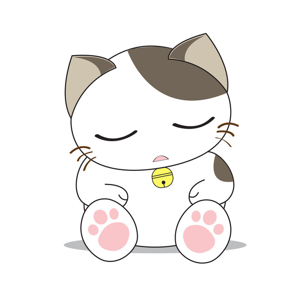 Aranyos macska karakter - Vektor, kép
