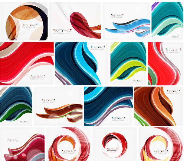 Set of abstract backgrounds. - Vector, Image