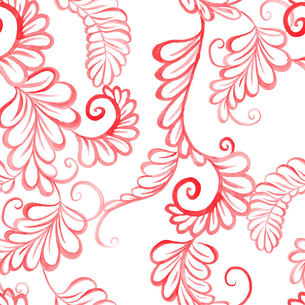 Watercolor floral seamless pattern - ベクター画像