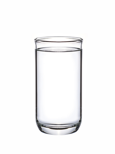 Glass of water on white background - Foto, Imagem