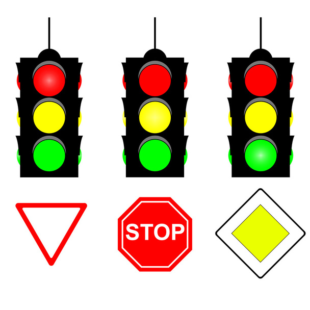Semáforo y señales
 - Vector, Imagen