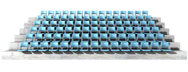Asientos de estadio numerados
 - Foto, Imagen
