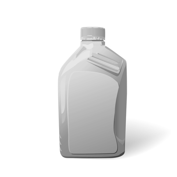 Bidon plastique blanc blanc pour huile moteur, Vector eps10
 - Vecteur, image