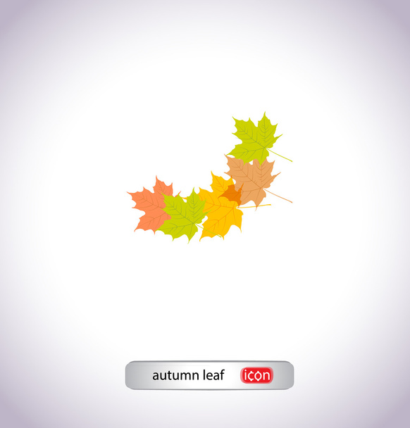 Jesień liścia ikona - Wektor, obraz
