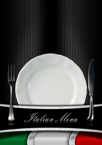 Italiaans restaurant menu ontwerp - Foto, afbeelding