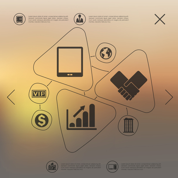 Icônes d'infographie d'entreprise
 - Vecteur, image