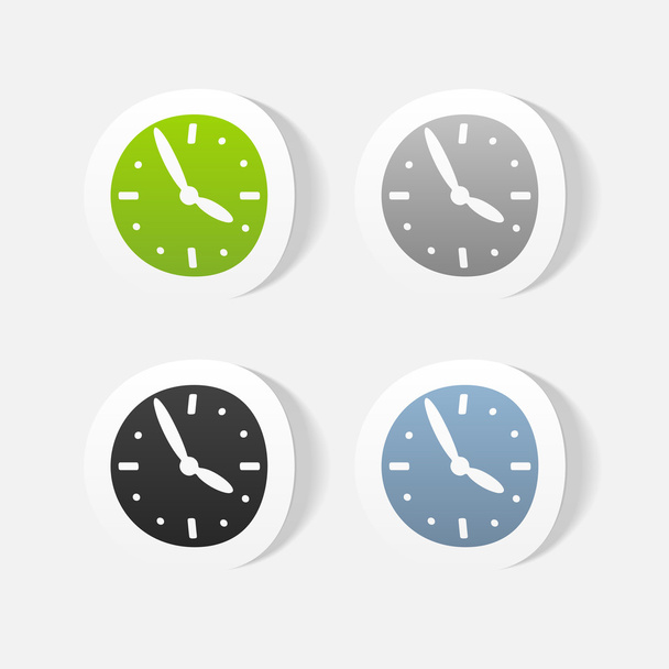 realistic design element: clock - Vector, Image