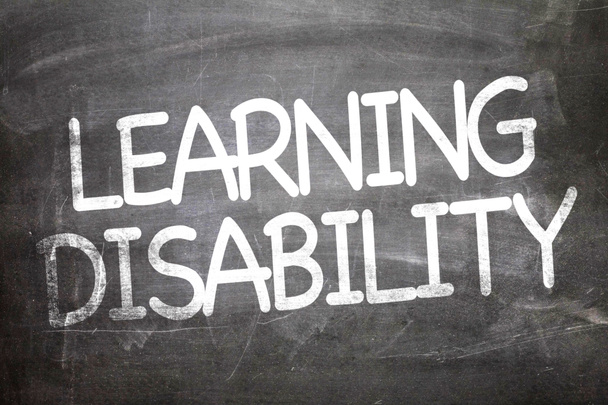 Aprendizaje Discapacidad en una pizarra
 - Foto, Imagen