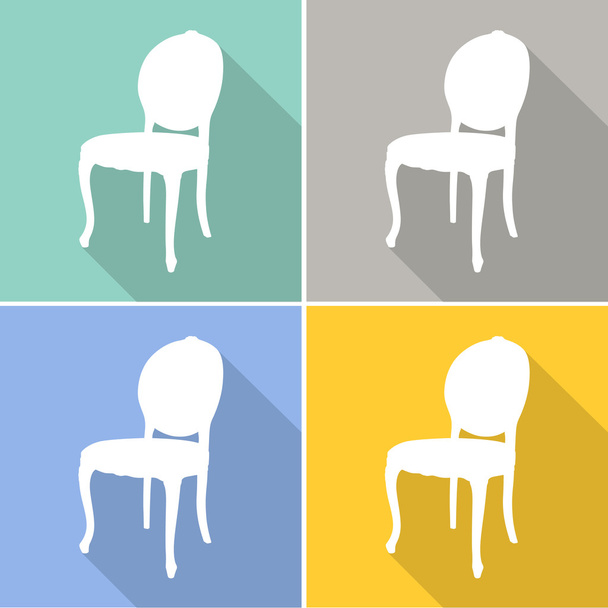 ícones de cadeira definir grande para qualquer uso. Vetor EPS10
. - Vetor, Imagem