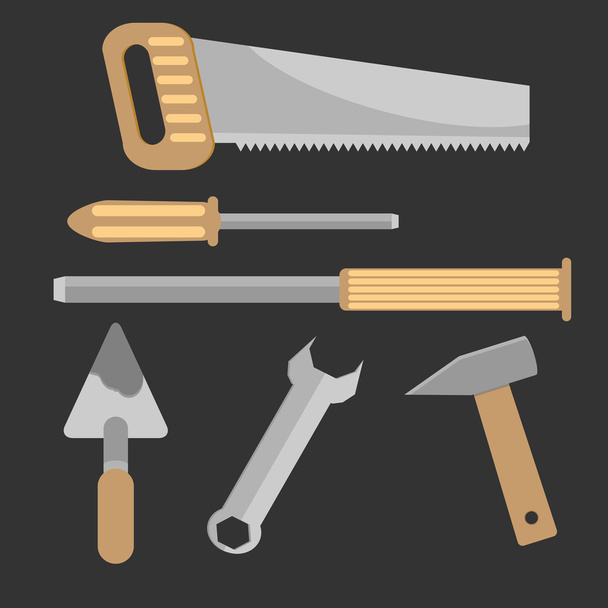 Conjunto de ferramentas manuais
 - Vetor, Imagem