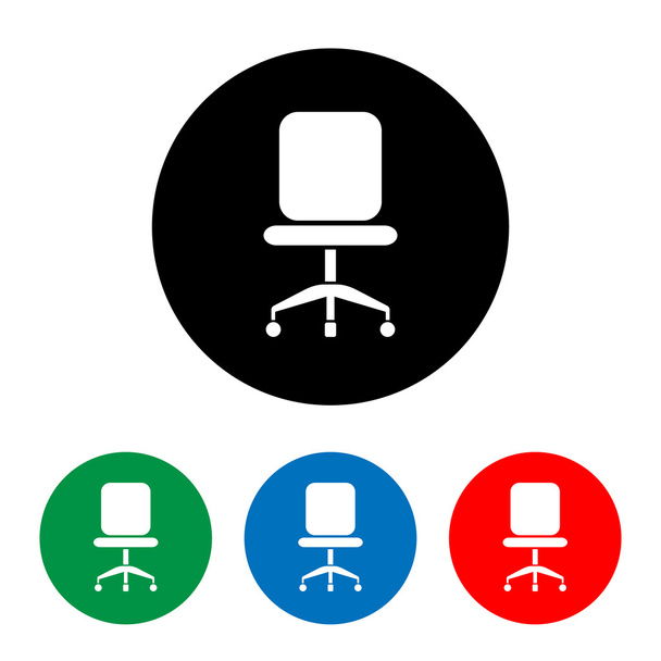Chair icons set great for any use. Vector EPS10. - Vector, Image