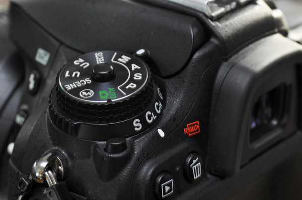Closeup of professional digital camera. - Photo, Image