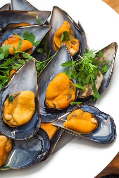 Mussels with parsley - Photo, Image