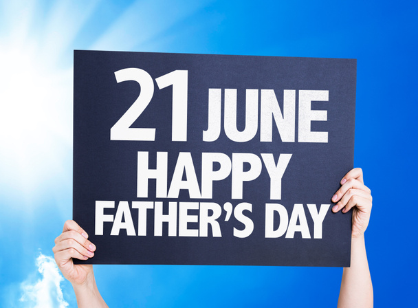 21 Ιουνίου ημέρα ευτυχισμένος πατέρες - Φωτογραφία, εικόνα