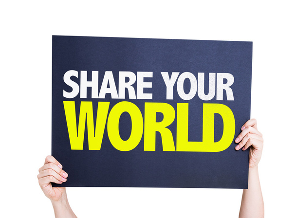 Compartilhe seu cartão de mundo
 - Foto, Imagem