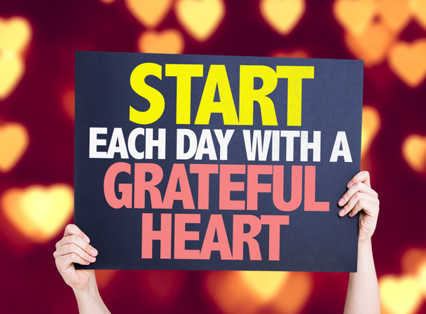 Ξεκινήστε τη μέρα σας με μια ευγνώμων καρδιά - Φωτογραφία, εικόνα