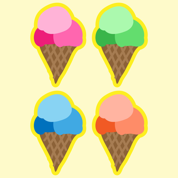 iconos de helado conjunto ideal para cualquier uso. Vector EPS10
. - Vector, Imagen