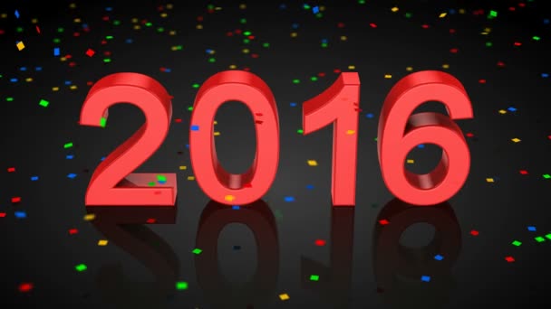 新しい年 2016 年 - 映像、動画